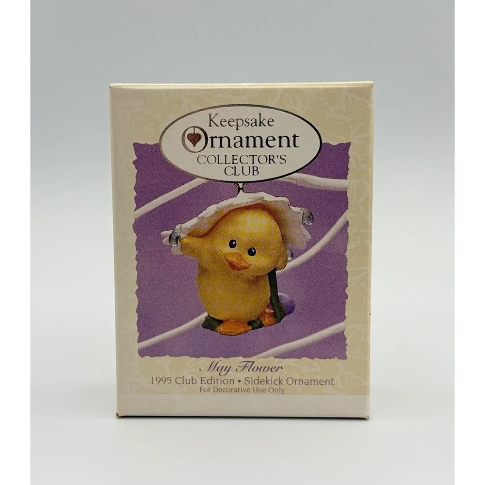 Hallmark Keepsake Ornament May Flower 1995 Club Edition Duck Sidekick Vintage